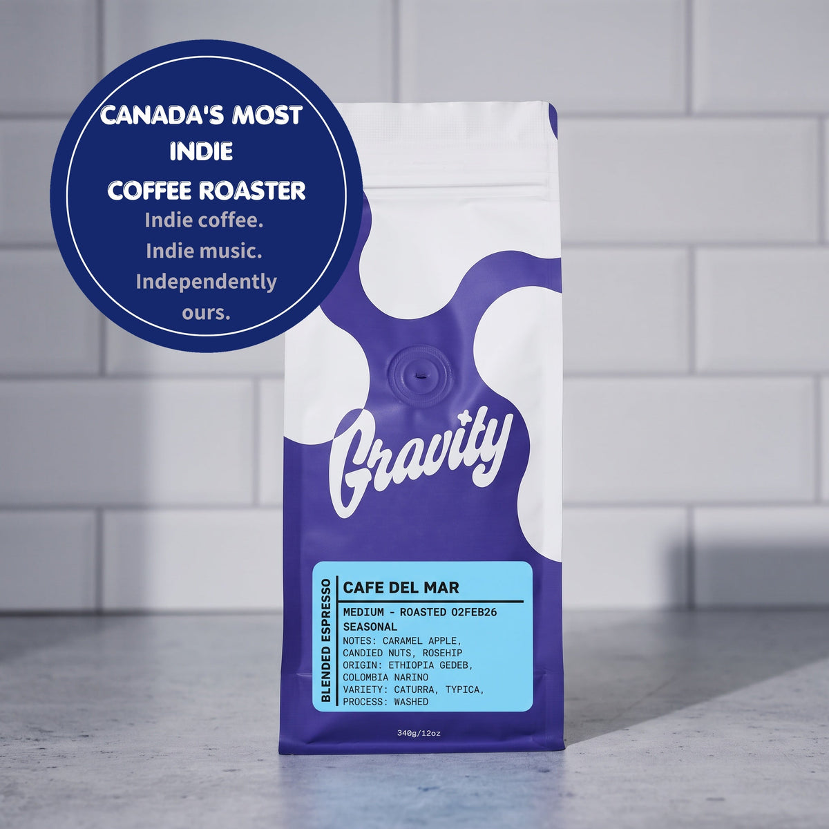 Cafe Del Mar - Medium Roast Espresso Blend - Gravity Coffee, Canada's Most Indie Coffee Roaster