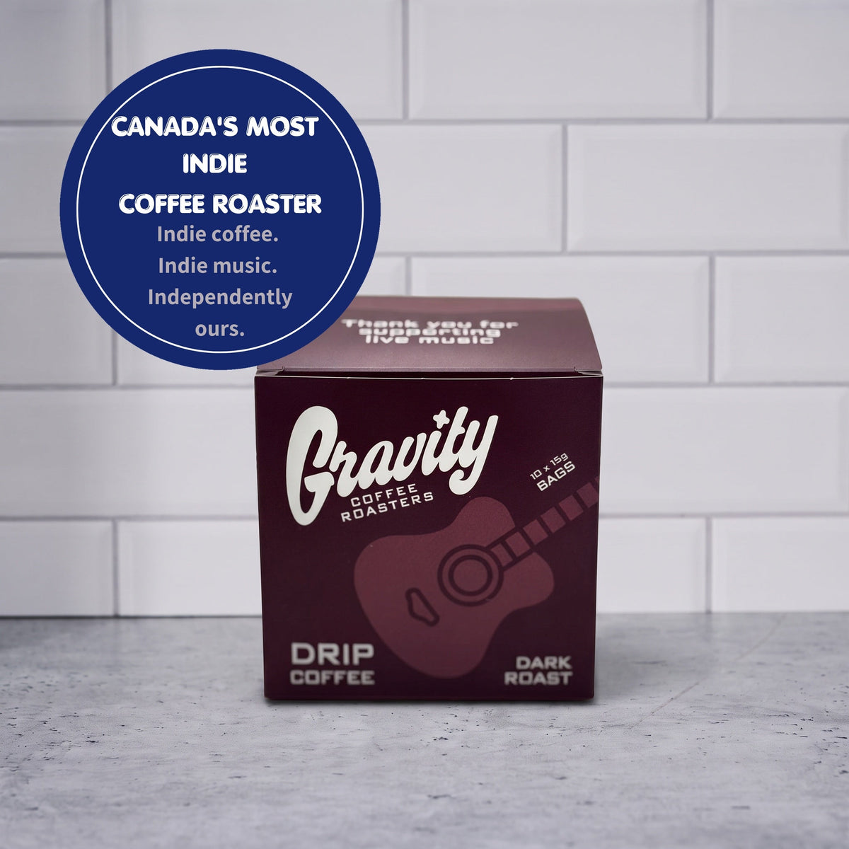 Drip Coffee Box - Dark Roast - Gravity Coffee, Canada's Most Indie Coffee Roaster