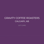 Gravity Coffee physical gift card – redeemable in-store at Gravity Café Calgary locations 1