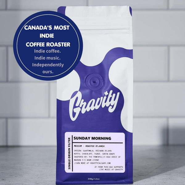 Sunday Morning - Light Roast Single Origin Filter - Gravity Coffee, Canada's Most Indie Coffee Roaster