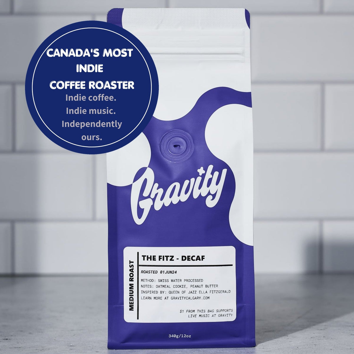 The Fitz - Medium Roast Single Origin Decaf - Gravity Coffee, Canada's Most Indie Coffee Roaster